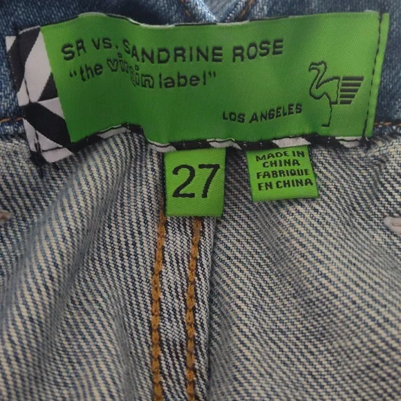 Sandrine Rose Women's Denim Blue Jeans Size 27 Button Fly - Picture 11 of 12
